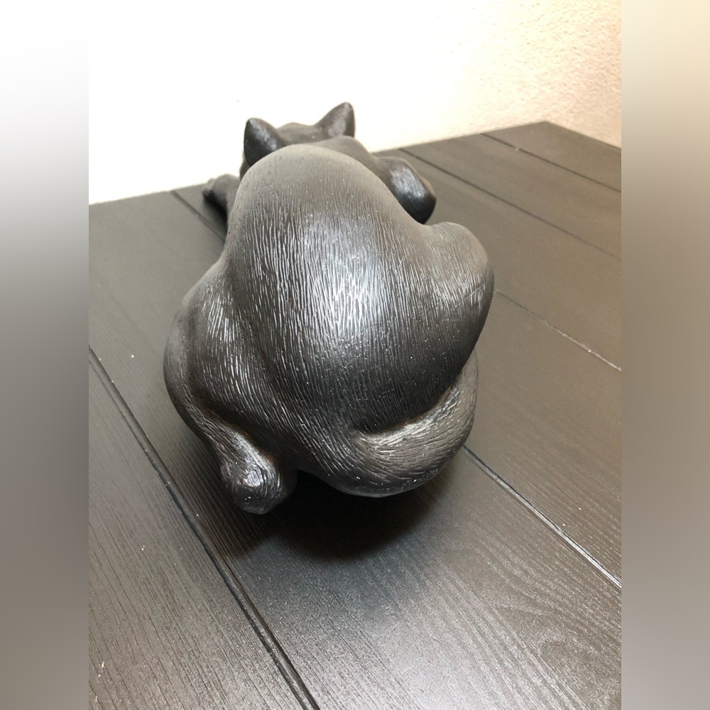 VINTAGE CHALK BLACK STALKING CAT UNIVERSAL STATUARY 1989 USA 912 - Picture 4 of 10